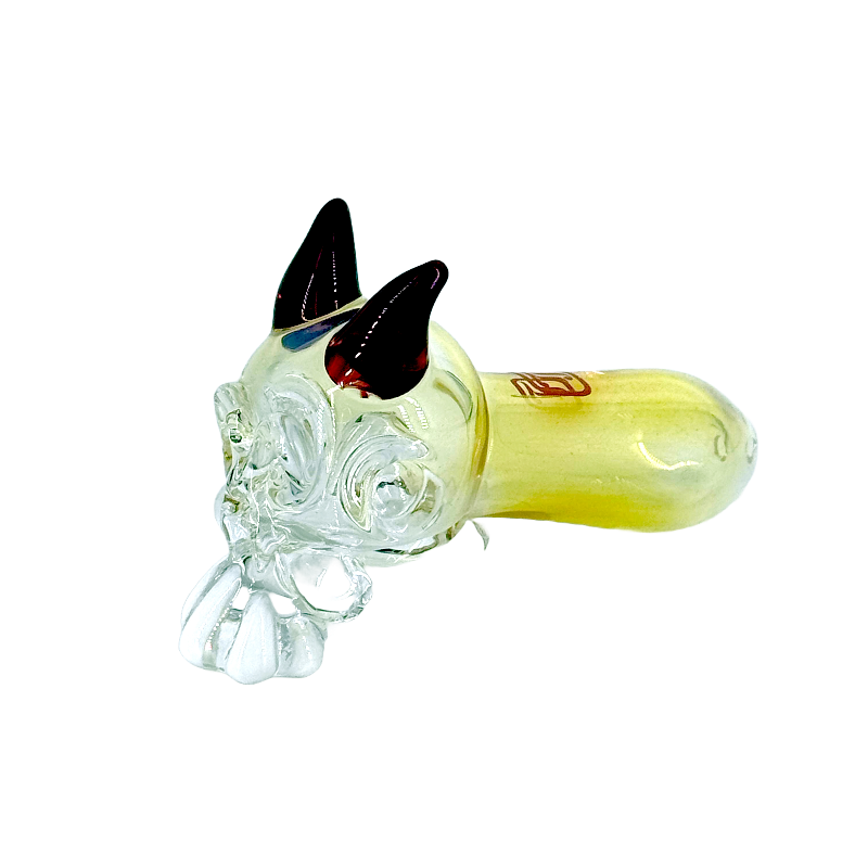 Pipa calavera con cuernos